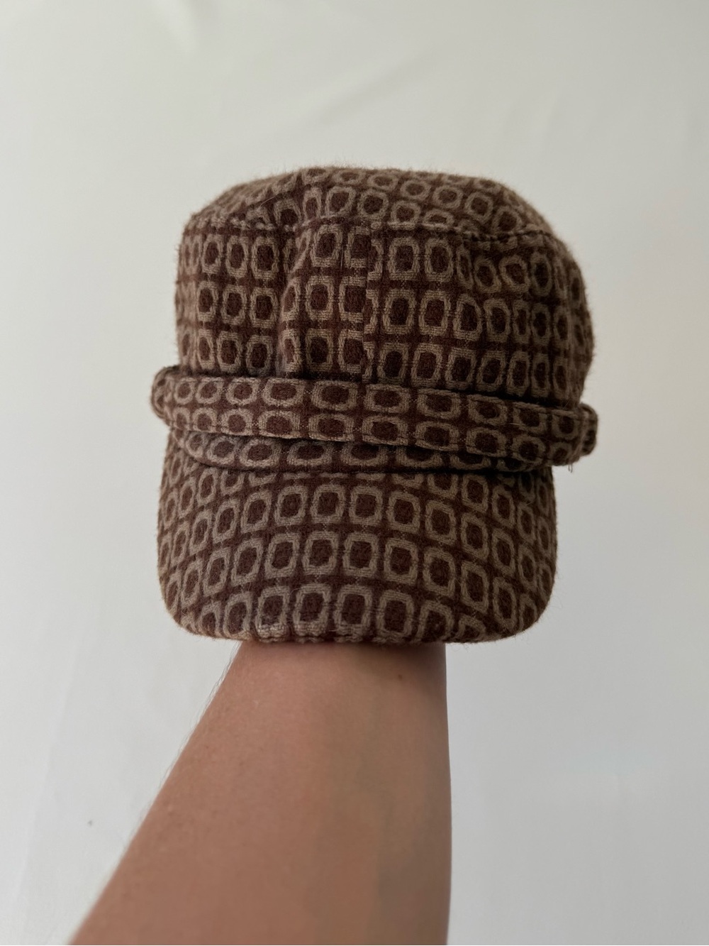 Manhattan Hat Company Brown Cadet Newsboy Hat Y2K One Size